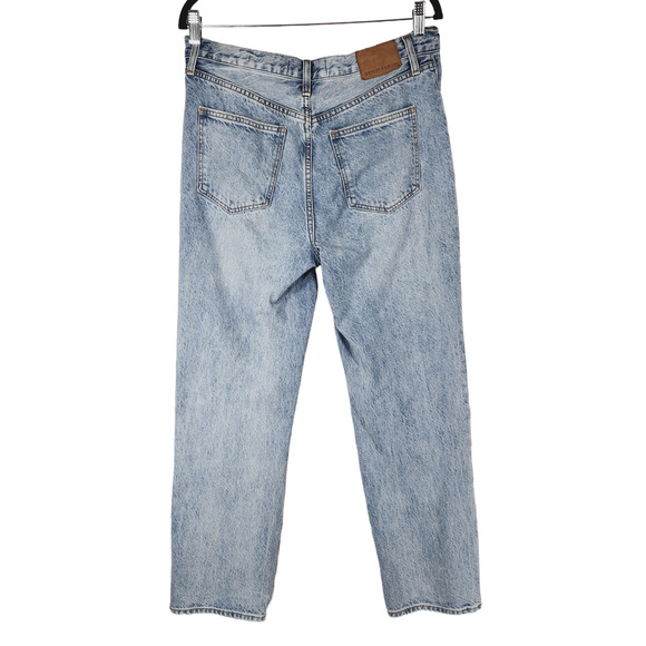 Aritzia Denim Forum Button Fly Jean 28x28 Women Joni High Rise Loose Fit Lt Blue - Picture 2 of 12